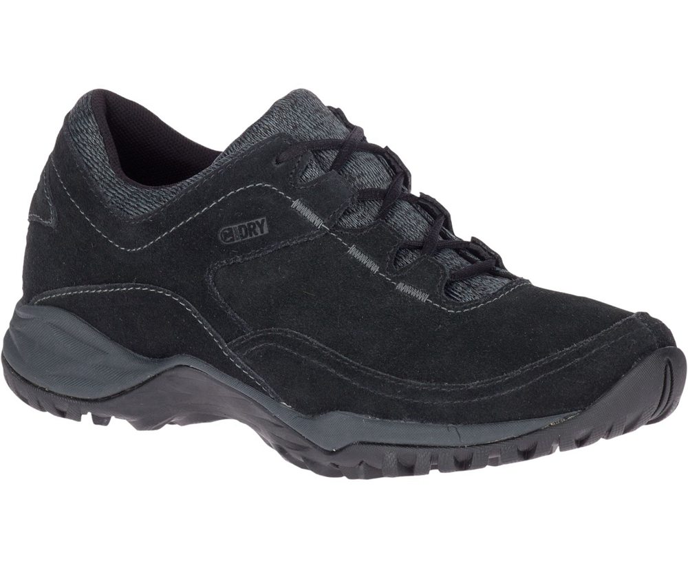 Buty Sportowe Merrell Damskie Czarne - Addison Skórzane Waterproof Q2 - 762095-KVM